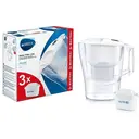 BRITA Aluna Cool Memo Wasserfilterkanne 2,4 L | 3x Maxtra Pro Pure Performance Filter | Filtererinnerung | Weiß image 0