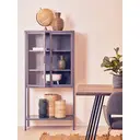 Interiors by Premier Display Cabinet Acier Metal Grey Tall image 4