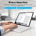 Rexsun Tablet Keyboard Case – Magnetic Floating Design， Detachable Protective Cover， Precision Trackpad for iPad Pro 11"/Air 10.9"/11"， Model P11-2 (White) image 7