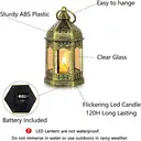 Small Lanterns with LED Candles Set of 10 image 4