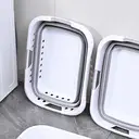 JORDAN&JUDY 45L Mesh Foldable Storage Basket with Triple Handles, Easy to Carry & Store image 5