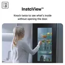 LG InstaView™ GSGV81EPLD American Style Smart Fridge Freezer Non Plumbed Ice & Water Dispenser - Matte Black - D Rated image 5