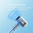 Huikeda High-Speed Hair Dryer, 110,000 R/PM Ionic Blow Dryer with Brushless Motor, 1500W Fast Drying with 360° Magnetic Nozzle, Intelligent Temperature Control for travel & Home, Ultra-Lightweight  image 2
