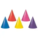 Unique Party Hats, Assorted Colours, 8 pack image 0