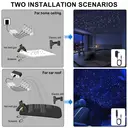 Kit d’Éclairage de Plafond Starlight Voiture 4 Couleurs 12W 1000pcs*0.02in*9.8ft avec Application & Télécommande RF, Fibres Optiques RGBW pour Toit Étoilé, Moteur 4 Ports à Effet Sonore pour Décoration Auto / Maison image 6