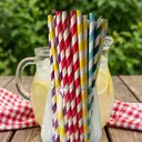 Huacan 100pcs mixed color disposable straws image 7
