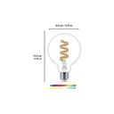 Philips Smart Light Bulb LED Globe Filament Screw E27 Full Colour & Warm/Cool Spectrum 40W image 8