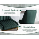 chairus Bar Stools Set of 2 Velvet Counter Chairs with Backrest Breakfast Bar Stools for Kitchen image 4