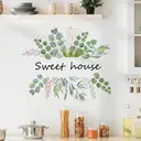 Stickers de Porte Fleuris, Décorations DIY avec Feuilles Vertes image 4