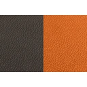 BJÖRN Set de dessous d’assiette réversibles ovales - lot de 6 - cuir recyclé - orange et chocolat image 4