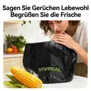 Vivreal biologisch abbaubare Müllbeutel – Schwarz, 10 Liter (50 Stück) | TÜV- und BPP-zertifiziert, super reißfest, auslaufsicher, umweltfreundliches Material aus Maisstärke image 6
