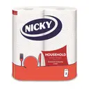 Nicky Household Kitchen Towel, 2-Ply, 2 Rolls image 0