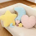 Cute Plush Pillow for Couch Bed Sofa Soft Half Moon Star Pillow with Room Decor for Bedroom Living Room Dorm Birthday Party Favors,heart image 6