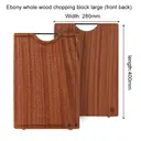 Zhang Xiaoquan Planche à découper en bois massif (400 x 280 mm) - Rectangulaire, pour la maison image 4