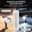 VIVREAL  72LED solar spotlight white light type 3-pack CPD-26, New Year Sale , Top gift picks image 1
