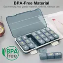 GAONLY Pilulier hebdomadaire pour 3 comprimés par jour - Marron image 2