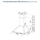 DeLonghi DCH 900BL 90cm Chimney Cooker Hood, Ducted OR Recirculation image 1