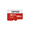 Lexar 128GB microSDXC UHS-I Card E Series with Adapter - Up to 100MB/s, A1, U3, Class 10, V30 image 0