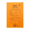 Cahier à spirales Rhodia N° 20 Orange, 21 x 31,8 cm, 80 feuilles, perforé 4 trous, 80 g/m² image 2