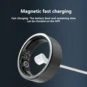 FitAlly Smart Ring Fitness Tracker, Titanium Health Monitoring Ring with Heart Rate, Blood Oxygen, Sleep Tracker & HRV, Activity & Calorie Tracking, Bluetooth 5.1 Smart Ring for iOS & Android, Silver Size 10 image 7