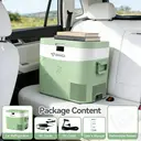 BINGI Portable Car Fridge Freezer 22L, 12V/24V DC & 100-240V AC Dual Power, -18℃ to 15℃ Adjustable Car Refrigerator, Cooler Box for Camping Campervan, Travel, RV, Truck, Picnic, Boat image 7