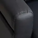 HOMCOM 2 Seater Sofa, Modern Faux Leather Couch Settee, Upholstered Small Sofa Loveseat with Wood Legs, Side Pocket for Living Room, Bedroom, Office, Black image 8