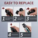 Komingdon Beard Trimmer For Men, All-in-One Men's Hair Clipper Hair Trimmer, Mustache Body Nose Ear Facial Cutting Shaver, Electric Razor Grooming Kit, USB Rechargeable  Cordless & Led Display, Holiday Gift For Him Father's Day Gift bule image 5