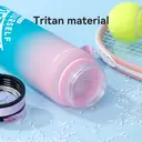 JORDAN & JUDY Tritan Sports Water Bottle with Handle - Ombre Black, 1000ml image 2