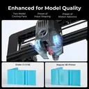 Creality Ender-3 V3 KE 3D Printer - 500 mm/s High-Speed Printing, Auto-Leveling, Sprite Direct Extruder, 300℃ Max Printing Temp Support, Ultra-Smooth & Stable Performance, 220×220×250 mm Print Volume image 3