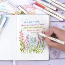 WRITECH Arts Sign Brush Pen 12 Assorted Vintage Colors image 6