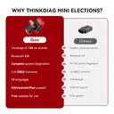 THINKCAR ThinkDiag Mini OBD2 Bluetooth-adapter voor iOS & Android, diagnosetool met diagnose van alle systemen, autodiagnosetool voor voertuigen, exclusieve app/batterijtest/VIN image 2