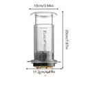 Huacan transparent and convenient concentrated extraction coffee pot, hand press coffee machine image 4