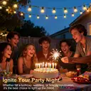 Vivreal G40 Decorative String Lights – 20M (66 ft) 23 Shatterproof Bulbs， Dimmable & Connectable Outdoor Fairy Lights, New Year Sale , Top gift picks image 1