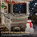 VIVREAL Guirlandes lumineuses solaires avec boules à bulles – 7 m (23 pieds), 50 LED, blanc froid, guirlandes lumineuses solaires étanches pour l’extérieur, décoration du jardin et de la terrasse, décoration festive, PVC-006-01, offre spéciale Nouvel An, cadeaux phares image 2