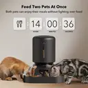 PETLIBRO Granary Automatic Dual Pet Feeder 5L – Timed Dry Food Feeder, Black image 8