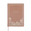 JUBILUU Carnet ligné A5 à couverture rigide en tissu floral 96 pages - Rosewood Thoughts image 0