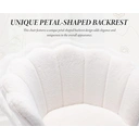 CHAIRUS Ya-Home Chaise de bureau pivotante à hauteur réglable en forme de coquillage - Blanc image 3