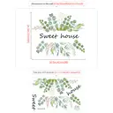 Stickers de Porte Fleuris, Décorations DIY avec Feuilles Vertes image 2