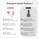 Masseur de remodelage à pression négative Sunluxy BCE1, microcourant EMS + aspiration sous vide + luminothérapie rouge, anti-cellulite, améliore la peau d'orange, masseur de remodelage corporel et facial à domicile image 1