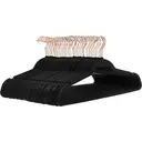 ANQI Cintres en velours antidérapants pour vêtements de costume - Noir/Or rose - Lot de 50 image 0