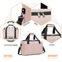 kono 40x20x25 Under The Seat Holdall Cabin Hand Luggage Carry-On Travel Bag 20L (Pink) image 4