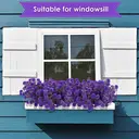 Yuejia 4Pcs 13.77in/35cmArtificial Billy Ball Flower Man Fake Plants Living Room Decoration Ornaments Desktop Fake Flowers(purple) image 7