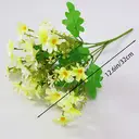 Yuejia 4Pcs 12.6in/32cmArtificial Chrysanthemum Flowers Fake Bouquet Without Vase for Office Family Party Home Wedding Decorations,High-end Artificial Flowers Faux Floral Daisy Bouquet Pack for Decor(yellow) image 7