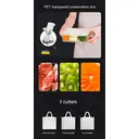  4-Sided Kitchen Grater Cheese Shredder Vegetable Slicer Safe Handle Gray                   image 4