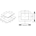 CANDY CH64CCB 59cm Ceramic Hob, Black image 6