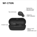Sony WF-C710N Noise-Cancelling True Wireless Earbuds (Black) image 10