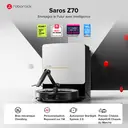 roborock Saros Z70 Aspirateur robot avec fonction de lavage, bras OmniGrip, prise en charge par IA, puissance d'aspiration de 22 000 Pa, ultra-fin de 7,98 cm, support FlexiArm, châssis AdaptiLift, lavage et séchage de la serpillière à l'eau chaude (Argent) image 4