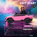 AIYAPLAY Licensed Lamborghini Electric Cars for Kids, 12V Battery Powered Ride On Car with Remote Control, Suspension, MP3, H image 2