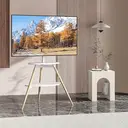5Rcom TV Floor Stand for 32-65 Inch LED LCD OLED Screen Max VESA 400x400mm Max Load 40kgs White image 1