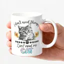 Alphynix 1 Mug blanc 33cl avec citation "Je ne veux que mon CHAT" & design tournesol, cadeau de Noël ou Thanksgiving thérapie par le chat réconfortant,Le cadeau de la saint-valentin, cadeau d’anniversaire image 2